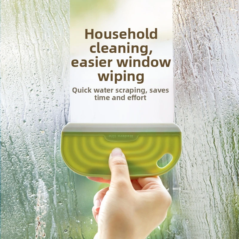 Non-Scratch Soft Silicone Handy Squeegee Kitchen Sink Countertop Squeegee Window Mirror Water Wiper Clean Scraping Film Scraper