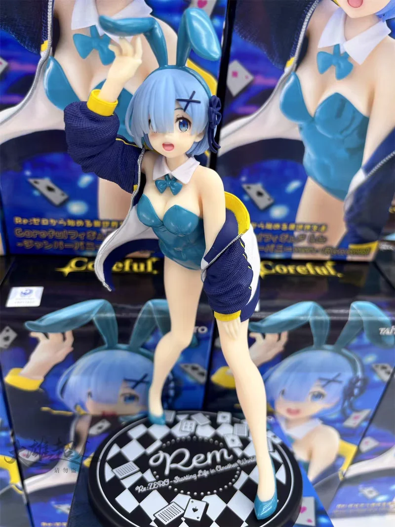 

New Version In Stock Genuine Taito Re:Zero - Starting Life In Another World Rem Blue Coat Rabbit Girl Ver. Collectibles Gift Toy