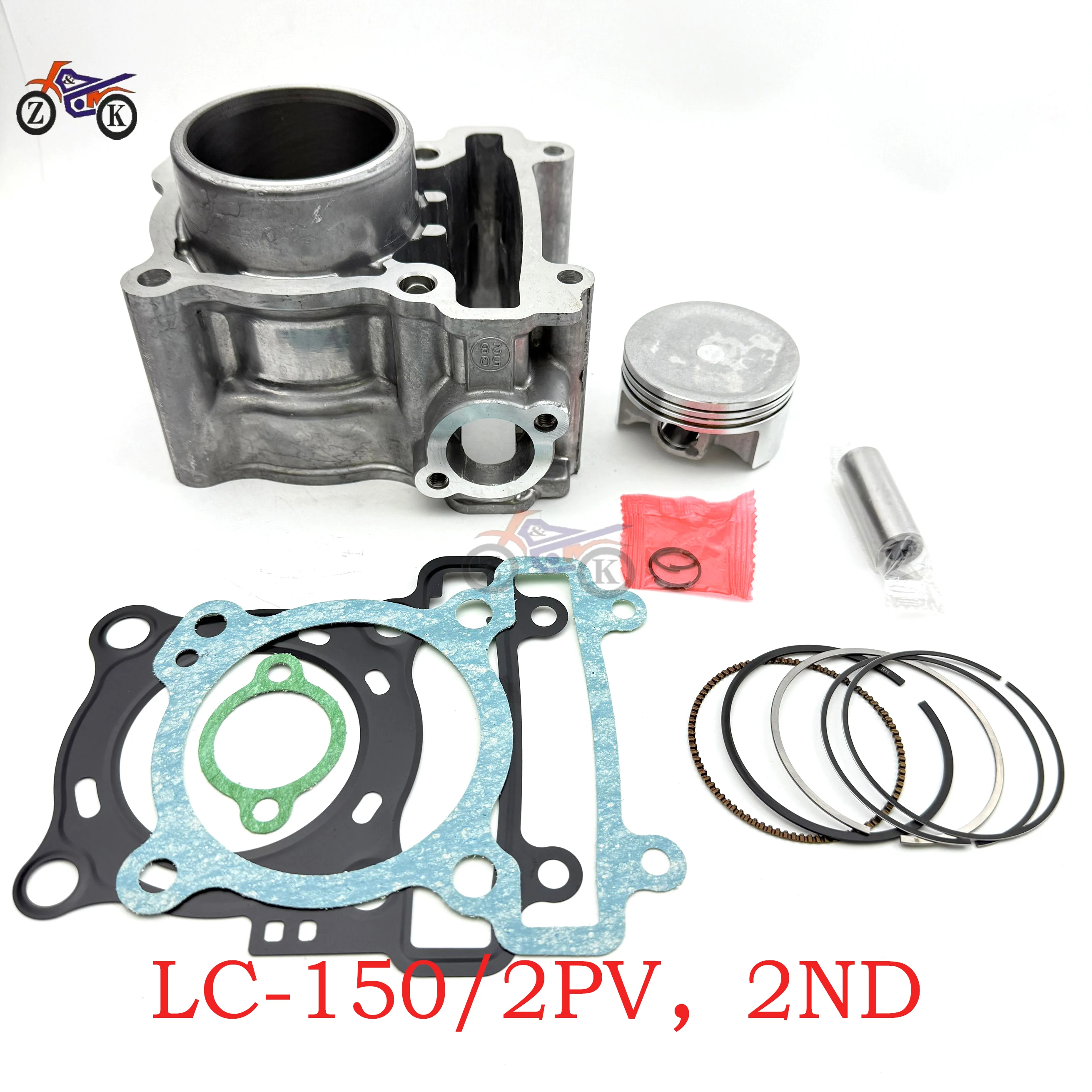 For Yamaha LC150 YZF R15 V2 Vixion NVL 2ND-E1311-00 57/62/63mm Big Bore Barrel Set Motorcycle Cylinder Kit