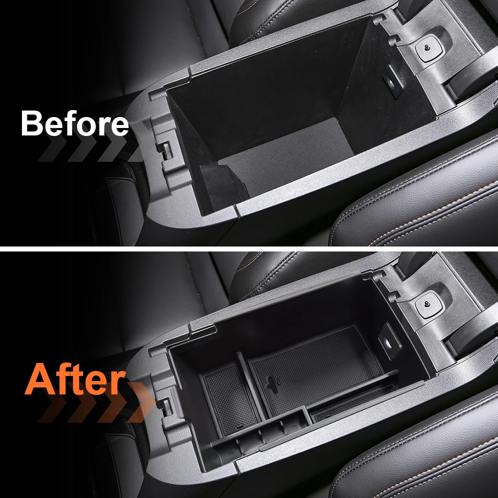 For Chevy Chevrolet Equinox 2018-2024 Central Control Armrest Storage Box Organizer Case Tray Interior Accessories view 2