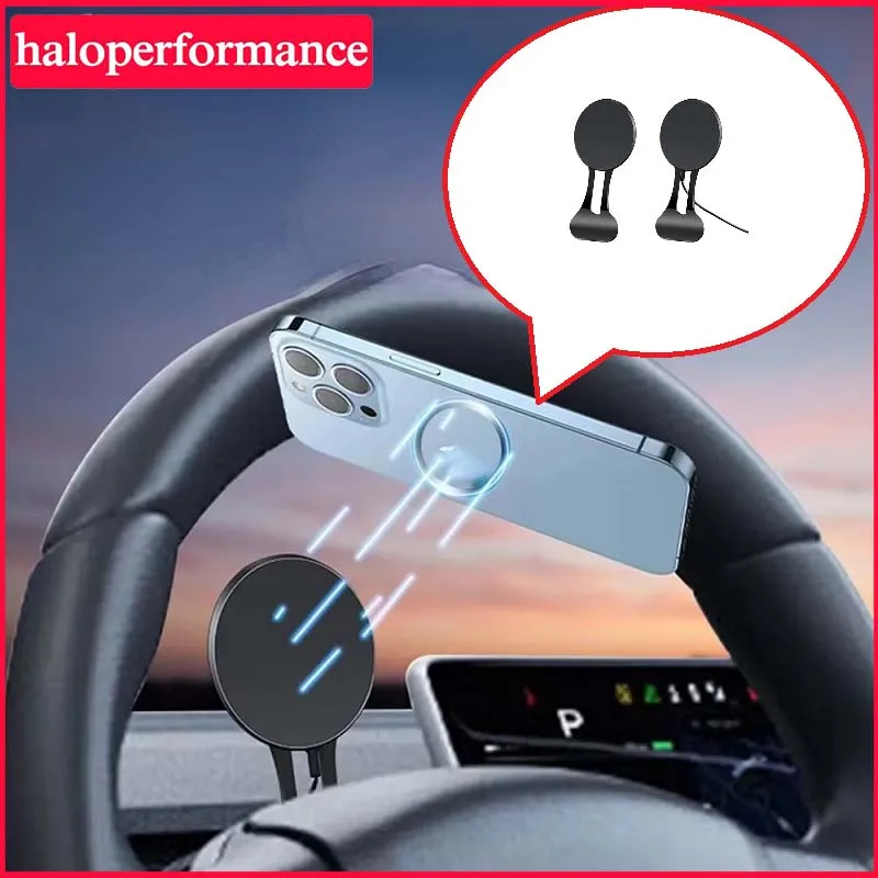 Magnetic Wireless Holder Charger Mount Adsorbable Car Smartphone For Tesla Model 3 Y 2023 Phone Holder Bracket Accessoires