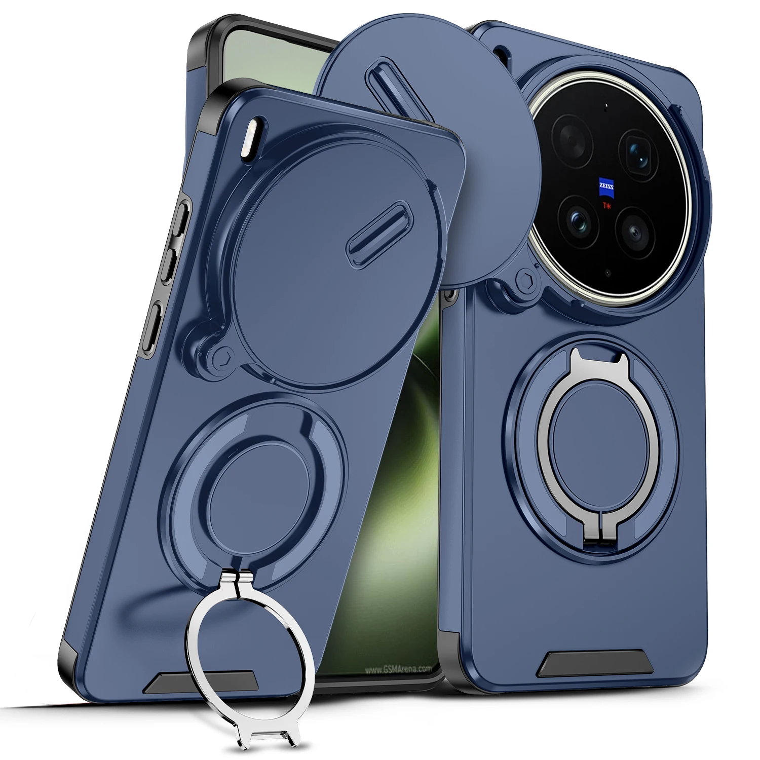 Funda para Teléfono Vivo X300 Ultra X300 PRO, Funda Protectora a Prueba de Golpes con Anillo Magnético para Vivo X300Ultra, Cubierta Protectora para Lente de Cámara