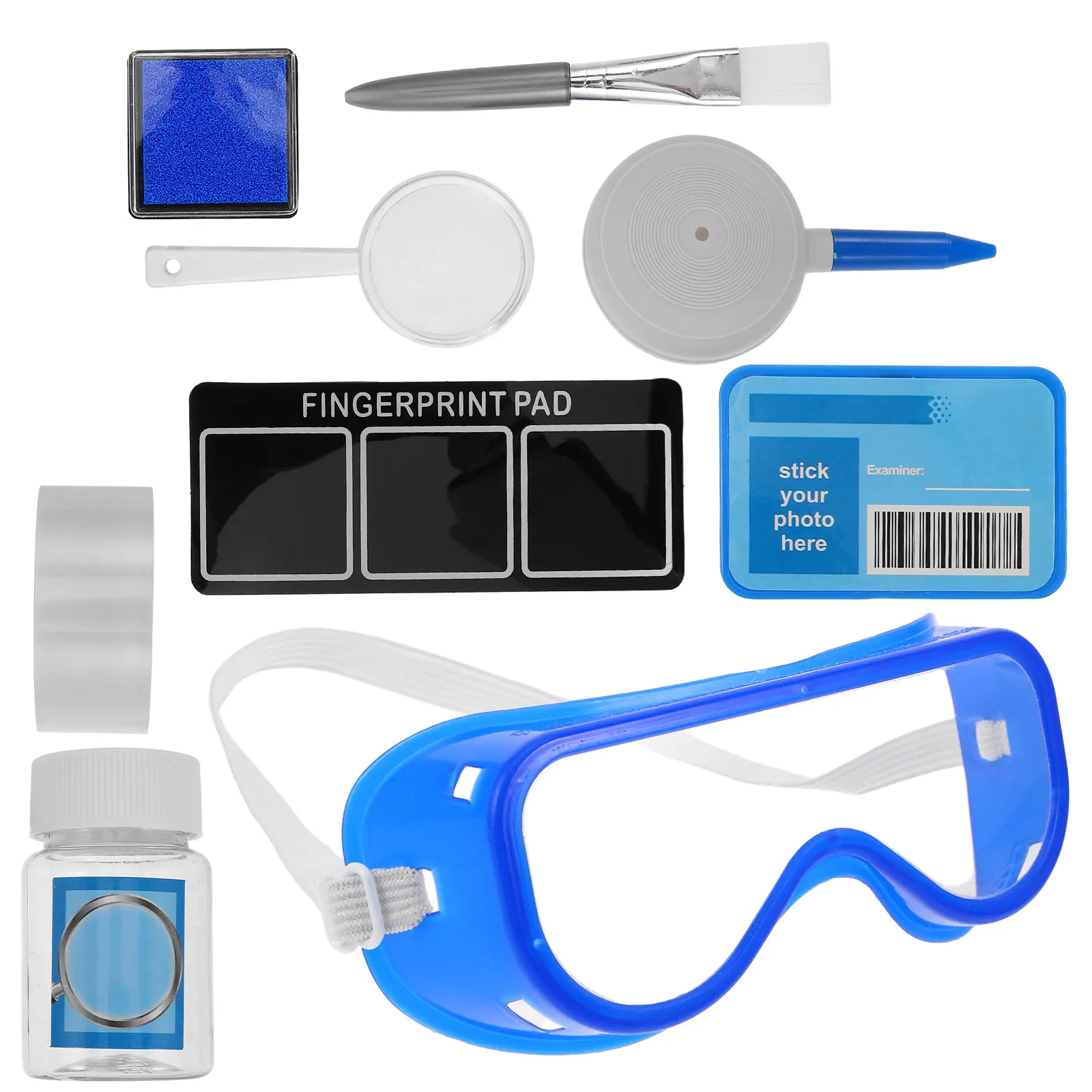 

Набор для изучения науки о распознавании отпечатков пальцев: образовательный криминалистический детективный набор для ролевых игр для детей, мальчиков и девочек, развивающий творческие способности