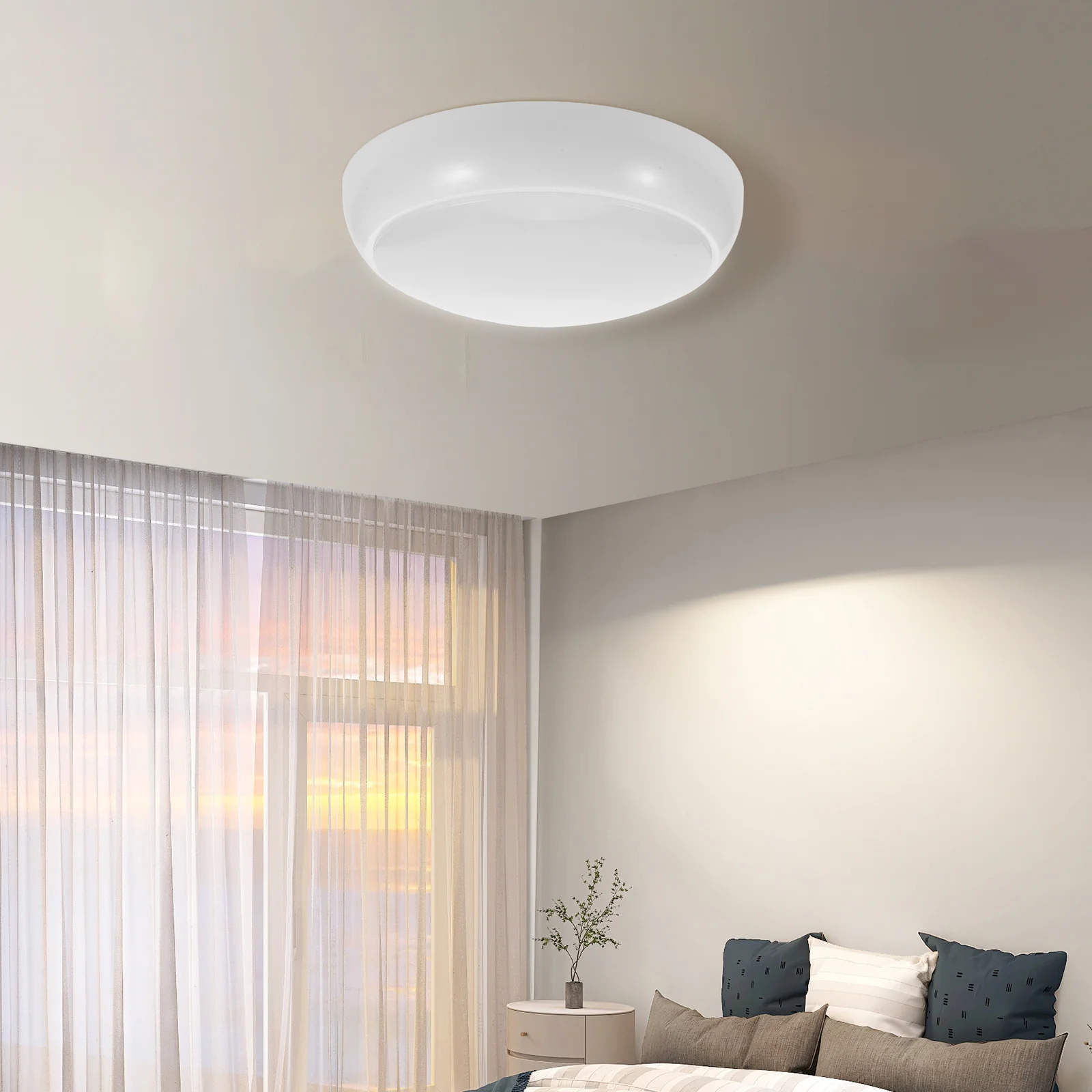 

275mm Round Plastic Lampshade Waterproof LED Ceiling Fixture Soft Light Diffuser Panel Bedroom Kitchen Decor Lamp Glow Diffuser