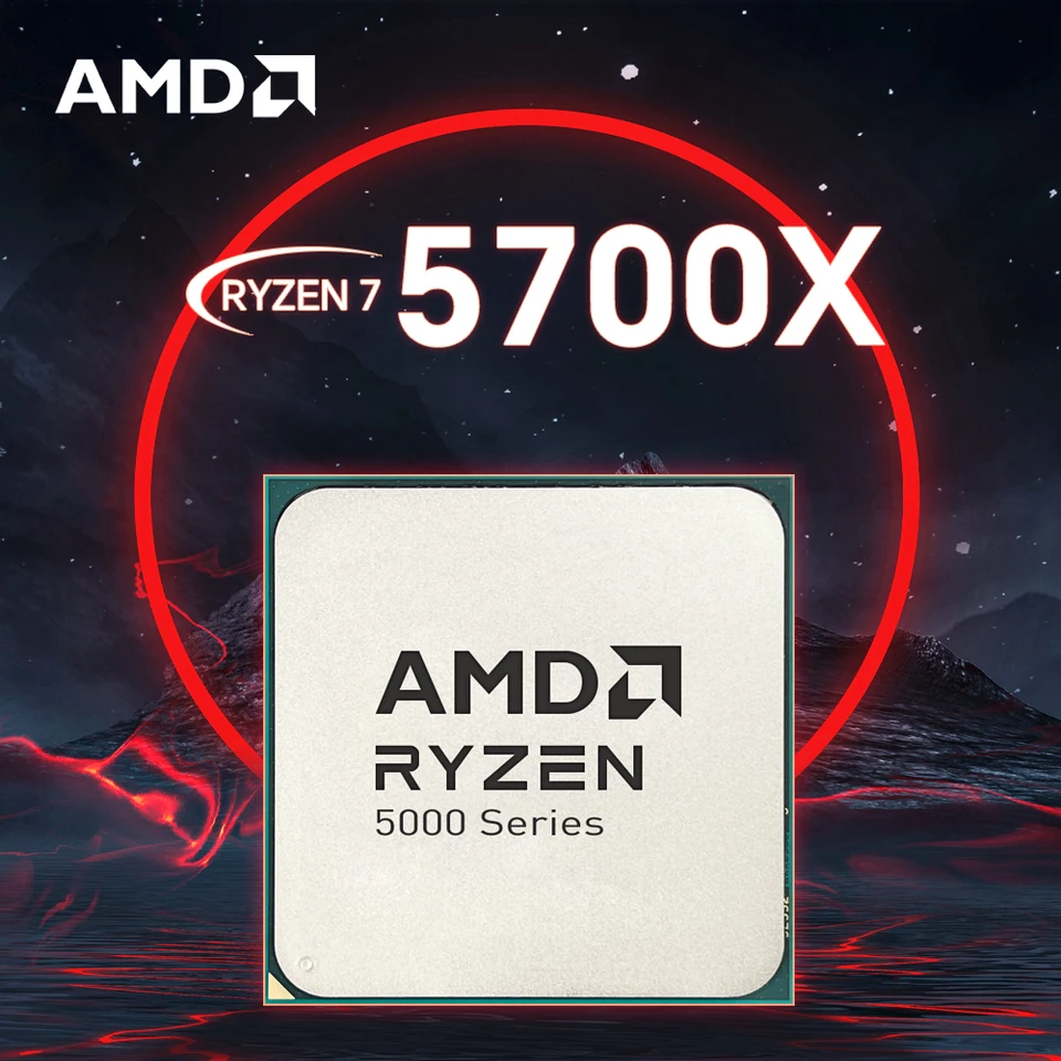 AMD Ryzen 7 5700X R7 5700X 8C/16T CPU Processor 65W 7NM L3=32M 100