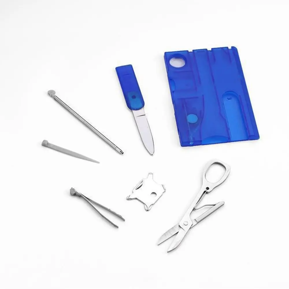 Ultra Thin Outdoor Multi Tool Pocket 12 in 1 Multi-function Tool Card Card Type Multipurpose Outdoor Emergency Tools