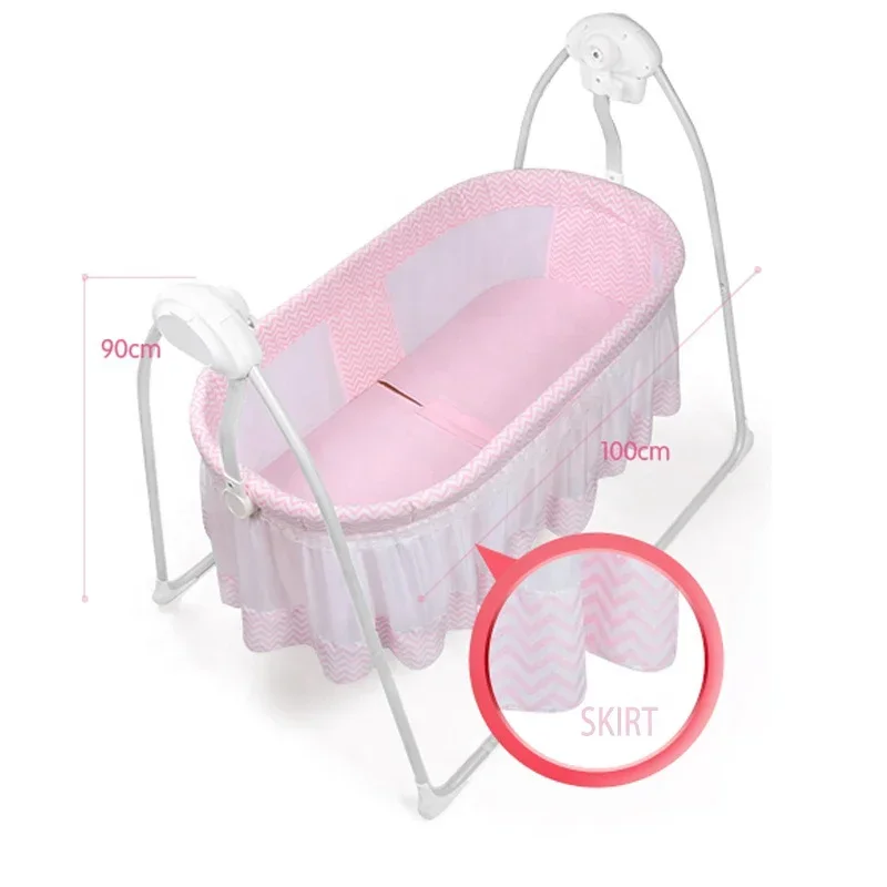 Automatic Baby Crib Swing Bed, Electric Cradle, Baby Swing