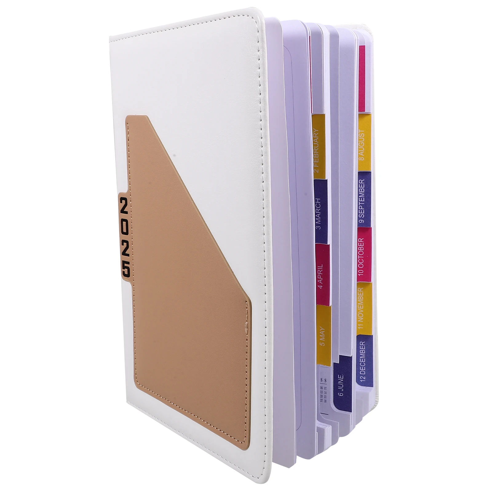 

2025 Schedule Notebook Planner Daily Writing Book Monthly Organizer Portable Academic Planner Household Time Management Notebook