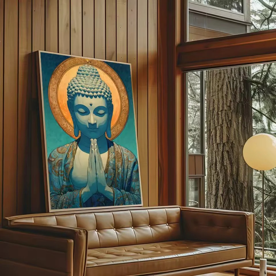 2026 5d Diamond Painting Buddha Religious Portrait Mosaic Cross Stitch Full Kits Icon Embroidery Sale Landscape Wall Decoration view 2