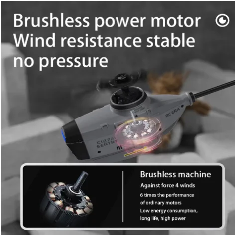 RC ERA C127AI Brushless 4CH Helicopter HD Camera FPV Single Paddle Adult Professional Remote Control Helicopter without Aileron