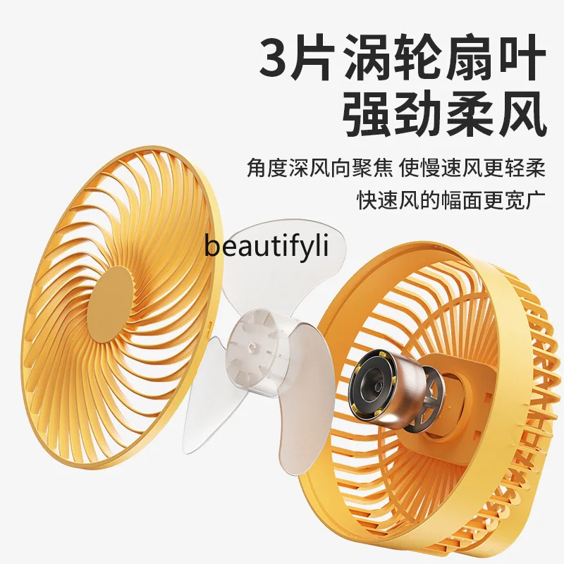 Небольшой настольный студенческий общежитие подвесного типа, портативный бесшумный, электрический вентилятор