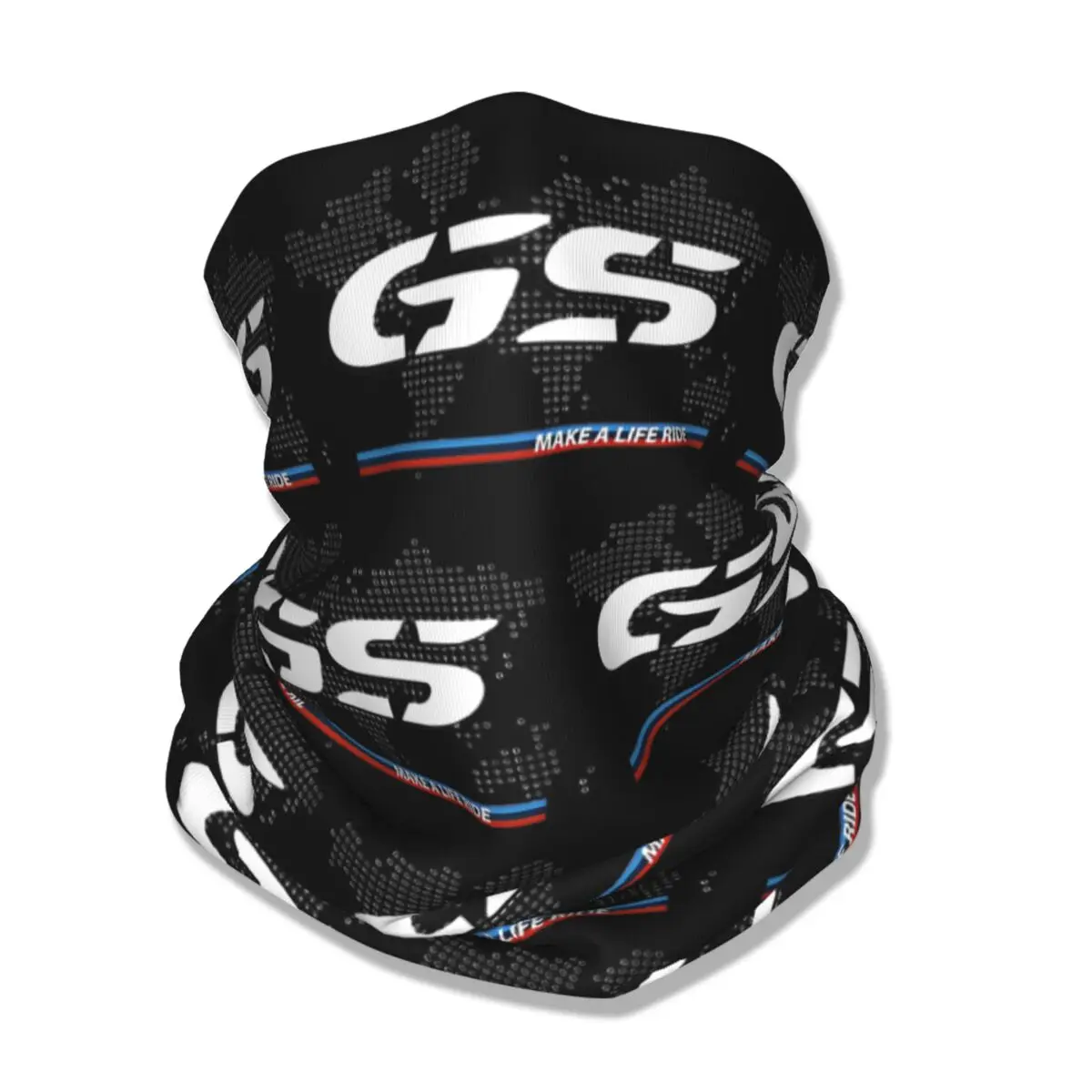 GS 세계지도 반다나 넥 각반 프린트 빈티지 오토바이 모토 스카프, 다기능 페이스 마스크, 사이클링 남녀 성인 세탁 가능