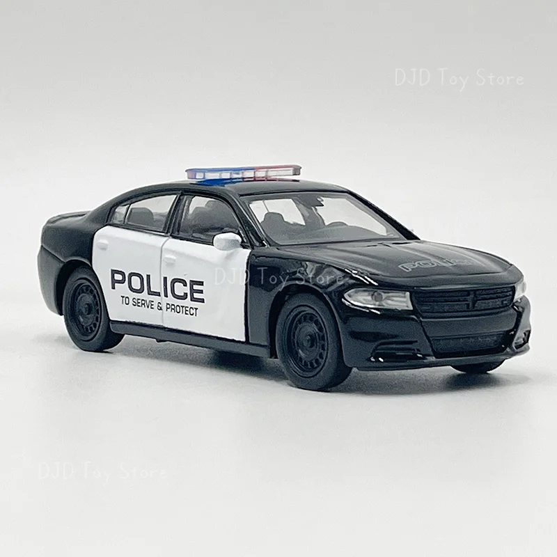 1:36 Diecast Model Toy 2016 Dodge Charger R/T Police Wagon Pull Back Car