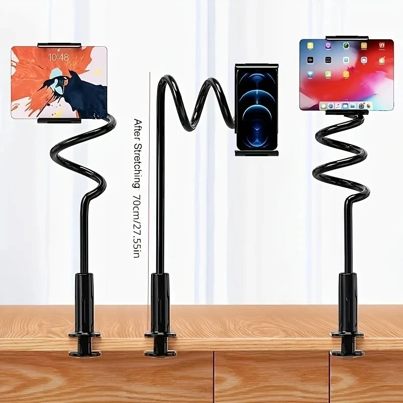 Leniwy stolik nocny do telefonu komórkowego na żywo Uchwyt na tablet Obsługuje stojaki na biurko dla Xiaomi, Iphone, Ipad — zdjęcie 4