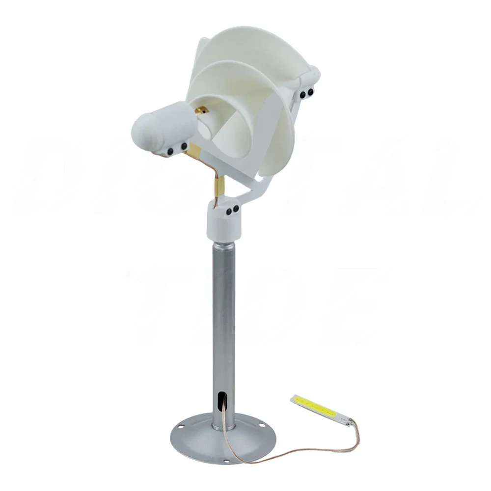 10W Micro Spiral Wind Turbine Scientific Experiment Generator Model Wind Generator  Model Breeze Start Generator with LED Lights
