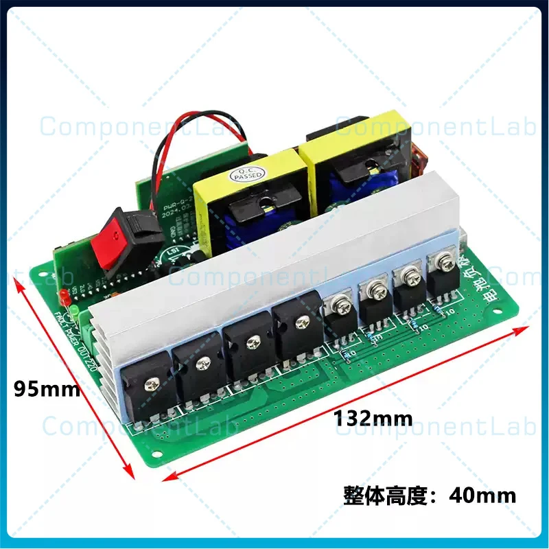 For 600W Modified Sine Wave Inverter Module 12V DC to 110V/220V Adjustable DC-AC Boost Power Board