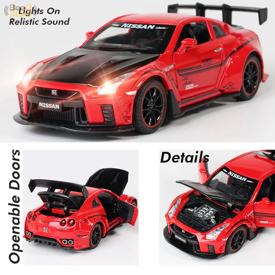 

1:32 NISSAN GTR R35 широкий корпус автомобиль из сплава Модель гоночного автомобиля из сплава литые автомобили переоснащение гоночные автомобили детские игрушки для мальчиков Игрушка