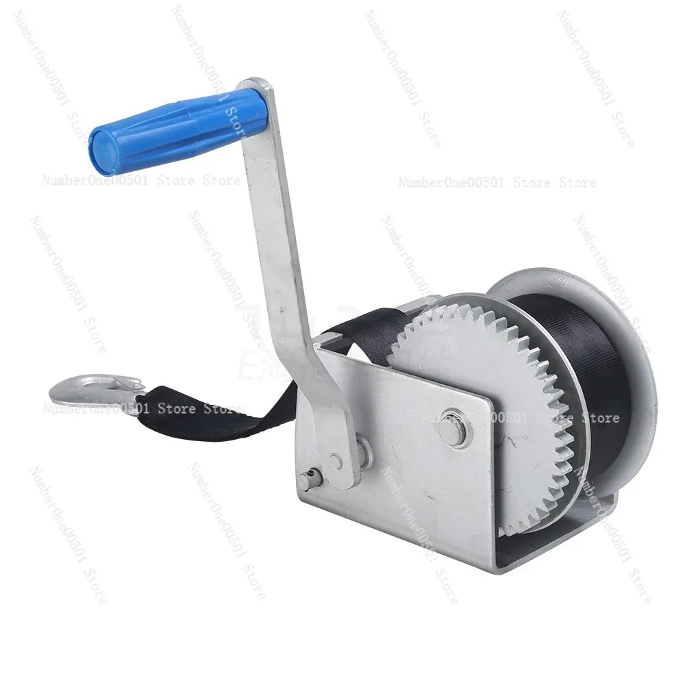 Portable Hand Winch Manual Cable Puller for Towing Recovery Small Home Use Trailer Accessory