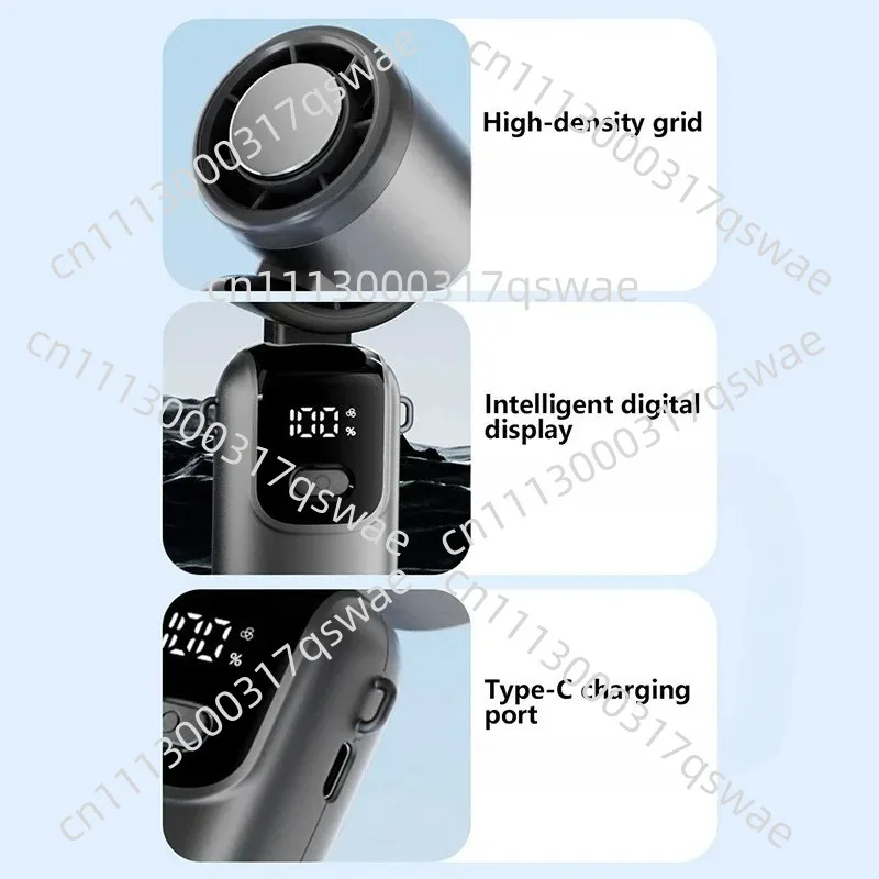 Foldable/Hanging Desktop Fan Ice Cooled Handheld Fan Portable