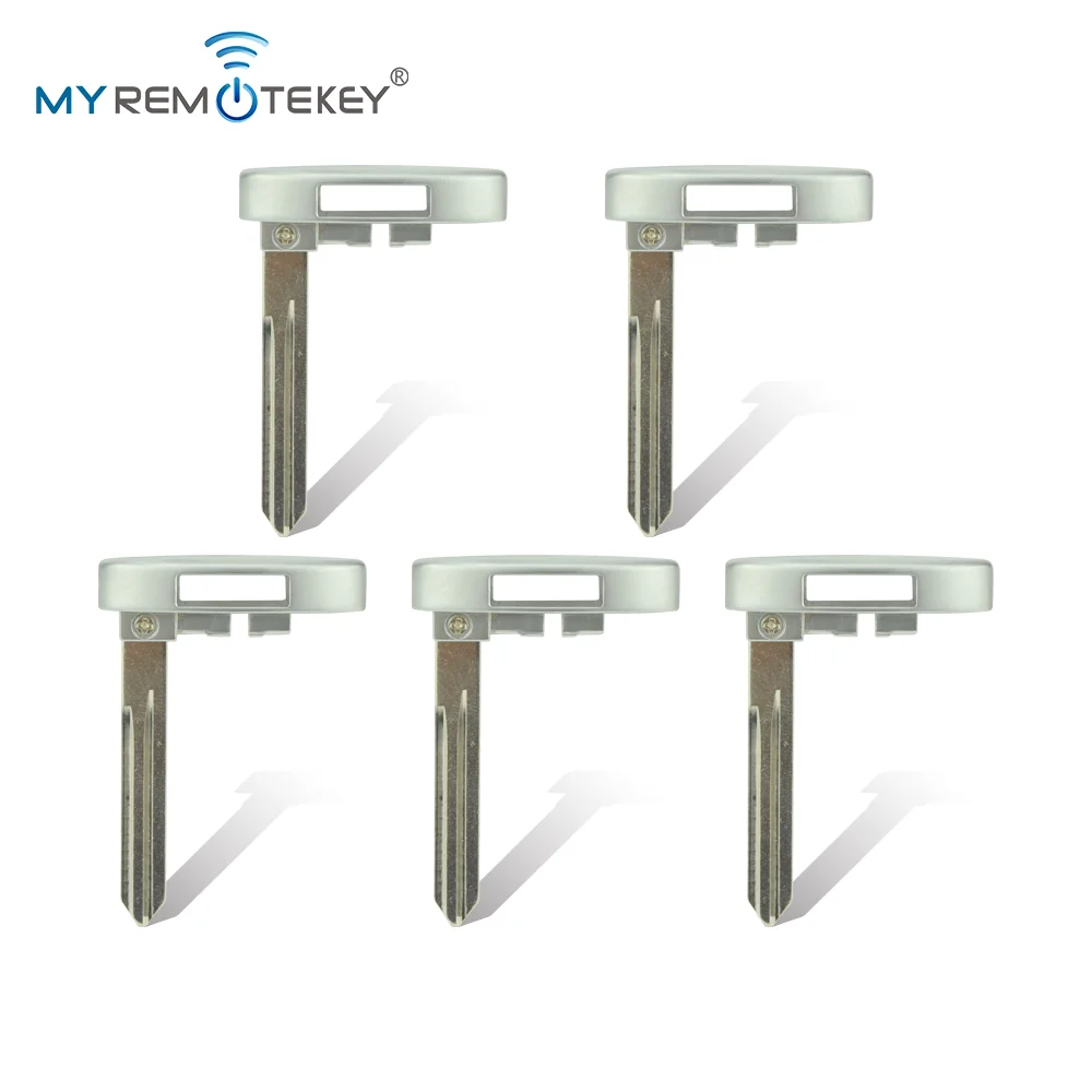MYREMOTEKEY 5pcs New Smart Key Remote Emergency Replacement Key Blade Uncut For Cadillac CTS STS DTS XLR