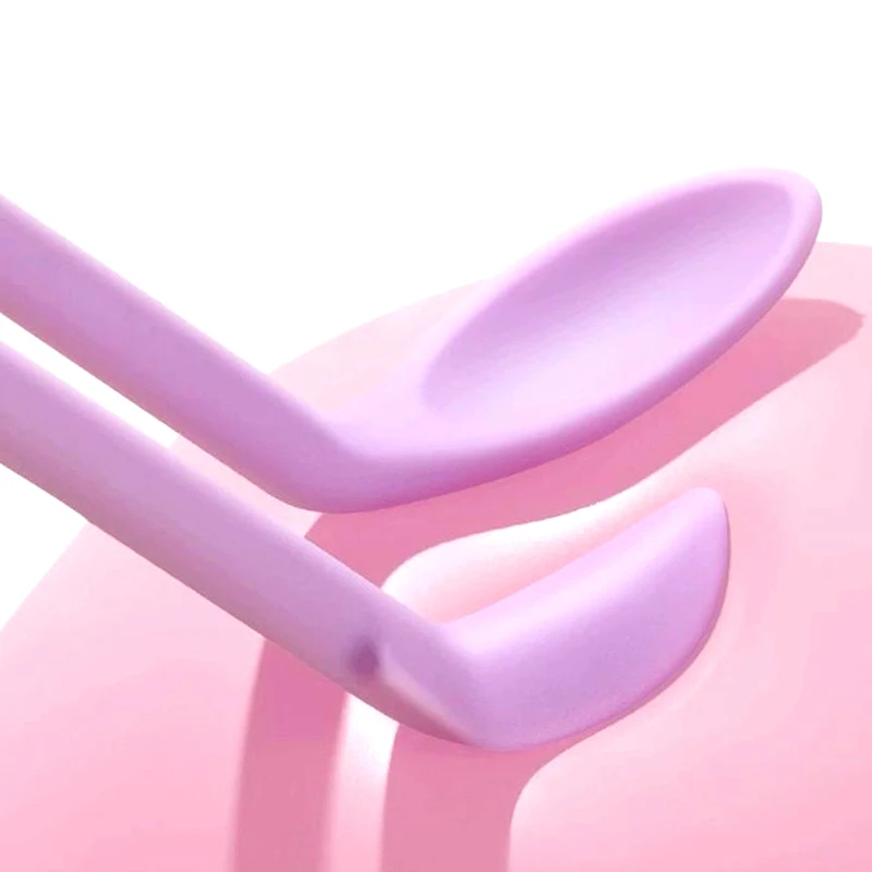3Pcs Silicone Spatula Set Double-Headed Scraper Cosmetic Jam Cream Deep Bottle Mini Spatula Lengthened Small Tip Spa Makeup Tool