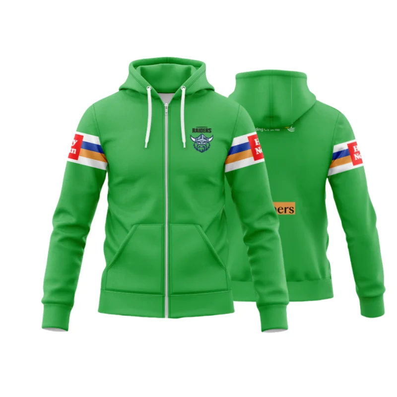 Canberra Raiders 2022 Anniversary Run-Out Shirt Sizes S-5XL!-Zip Hoodie