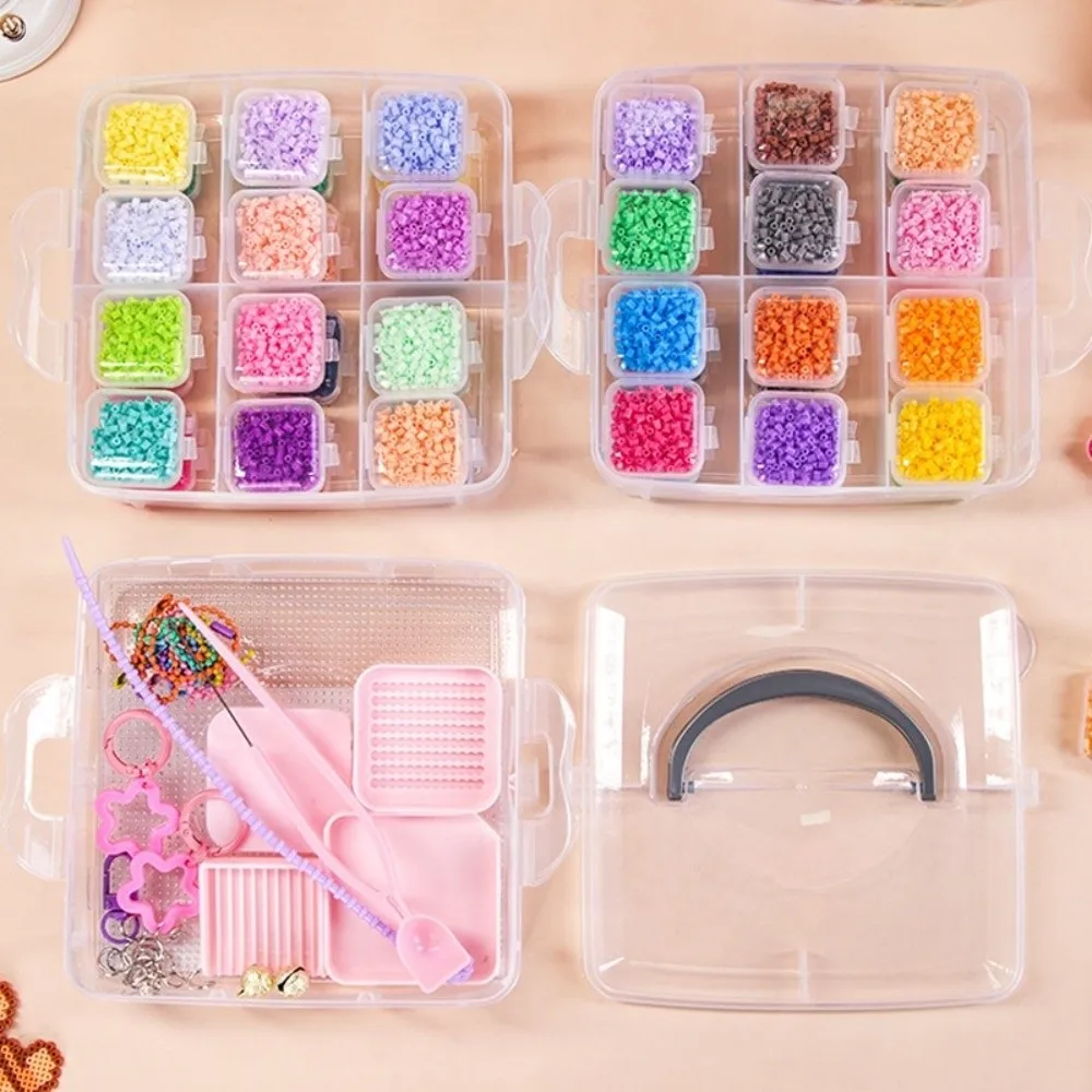 2.6mm Size Perler Hama Beads Premium Small Bean Three-dimensional Fuse Beads Kit Multiple Colors High Quality 3D Puzzle Beads