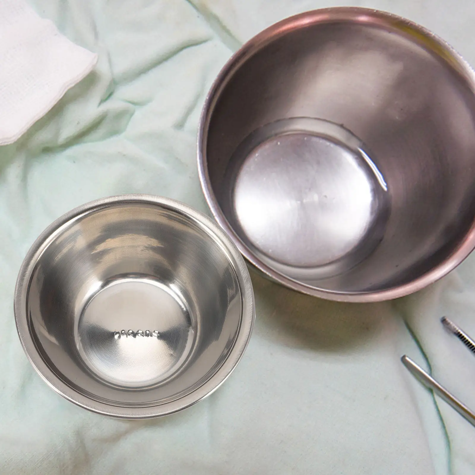 Liquid Storage Bowl Practical Tweezers Multipurpose Clinical Bowls for Kitchen Metal