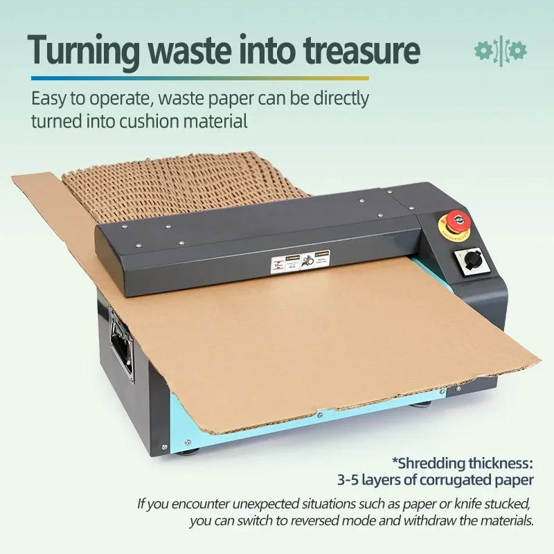 Factory Price 350mm Mini Carton/Cardboard Cutter | Aircosan Eco-Friendly Packaging Void Fill Maker Benchtop