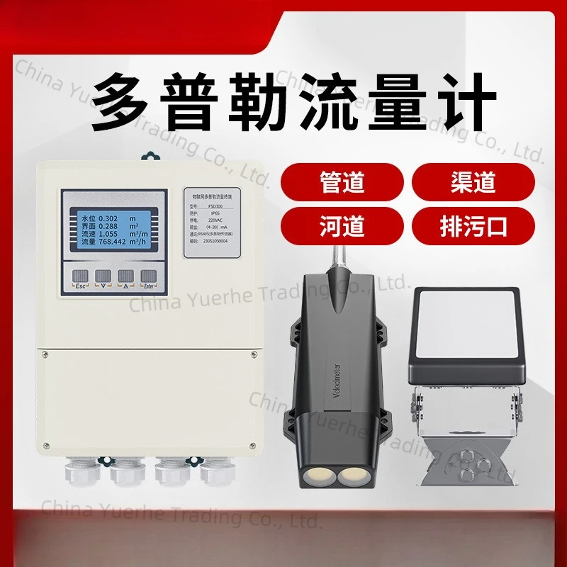 

Non-contact open channel Doppler radar flowmeter