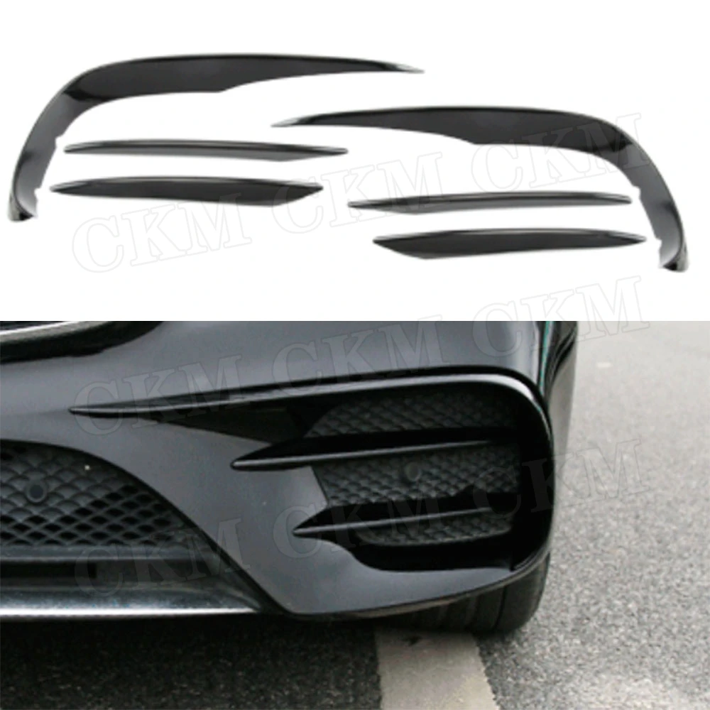 

Фартуки переднего бампера ABS Carbon Look для Mercedes Benz E Class C238 E200 E300 E400 E500 E53 E63 купе 2-дверный 2017-2019