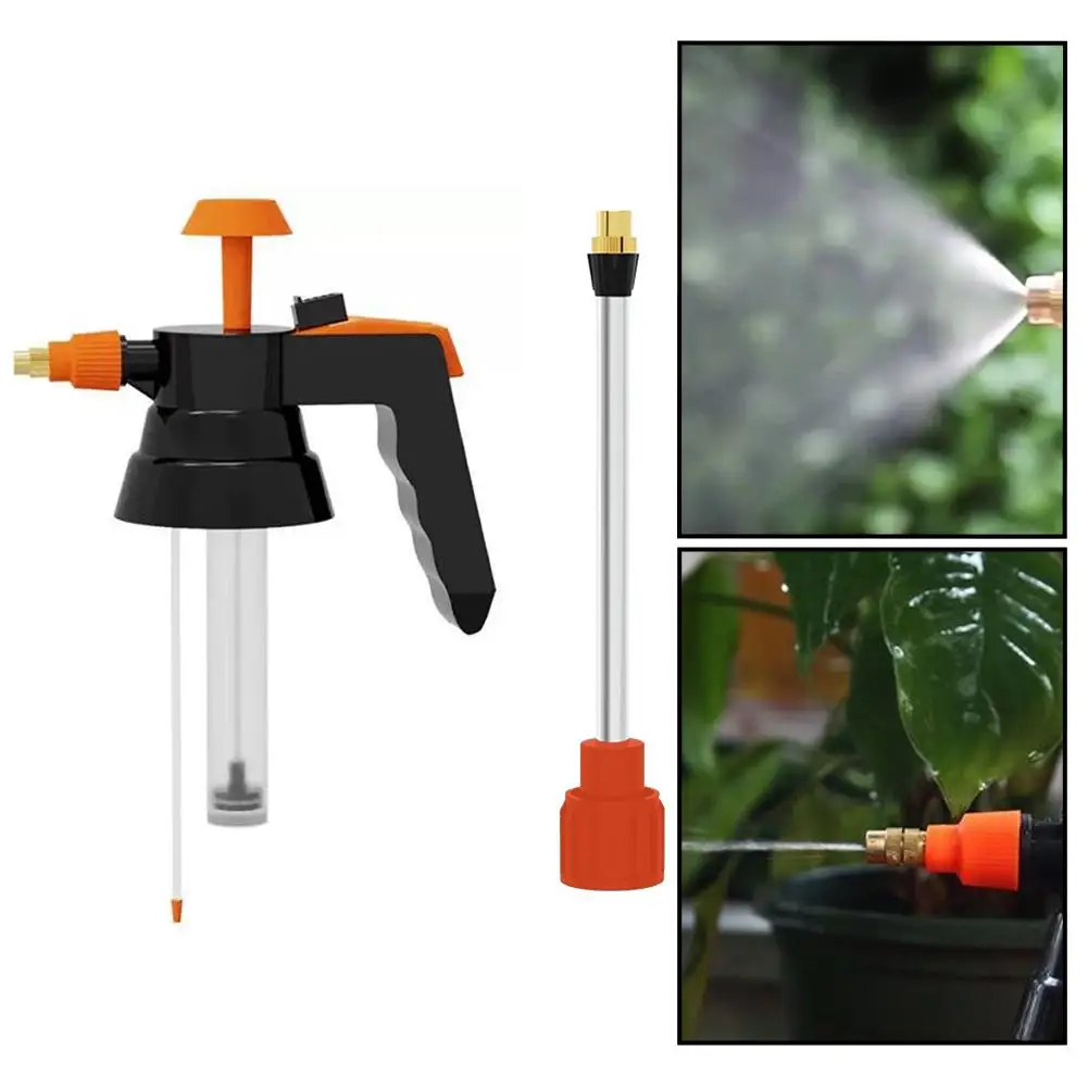 High-Pressure Air Pump Spray Nozzle Water For Watering Flowers Hand Pressure Spray Bottle Disinfection Sprayers Home Gardening