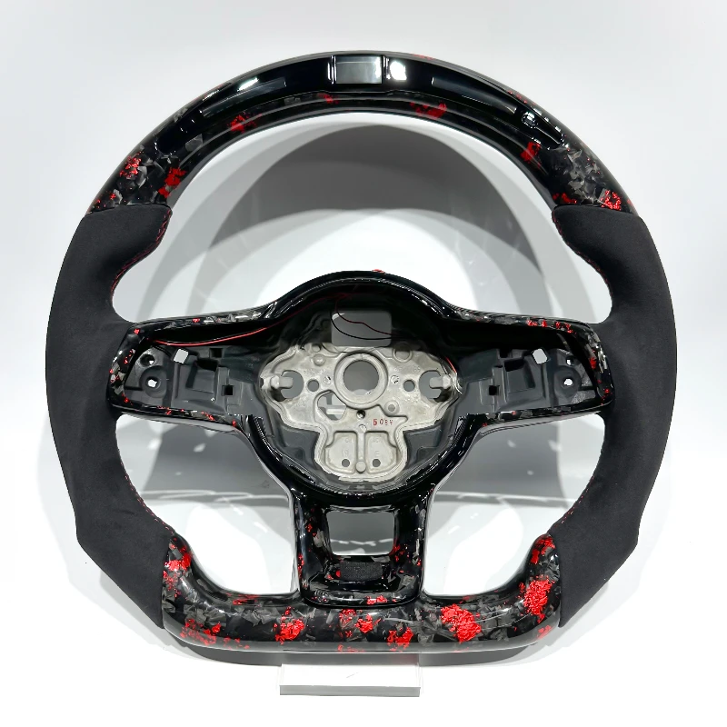 

Customizable with Red Forged Carbon Fiber Perforated Leather for Volkswagen MK7 GTI R Golf 7 Golf 6 MK8 MK7.5 GTS B8 B6 New Hot