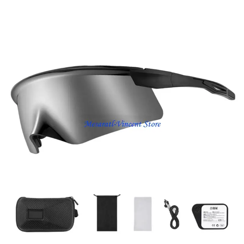 A70F Stilvolle, vielseitig einsetzbare Biker-Brille mit verbesserter Klarsicht- und Schlagfestigkeit. Fahrradbrille aus für den – Detail 7
