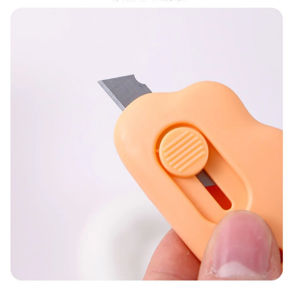 صندوق صغير القاطع الحد الأدنى سكّين متعدّد الاستخدامات الفن سكين آمن قابل للسحب الفن سكين للطلاب صياغة المشاريع الفنية #5