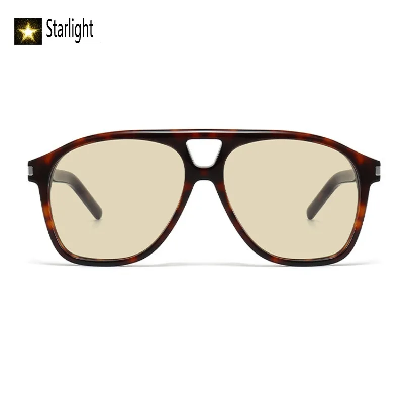 

2026 Oversized Large Face Black Acetate Sunglasses Women UV400 Frame Pilot Driving Glasses Men Eyeglasses Woman Popular 148mm