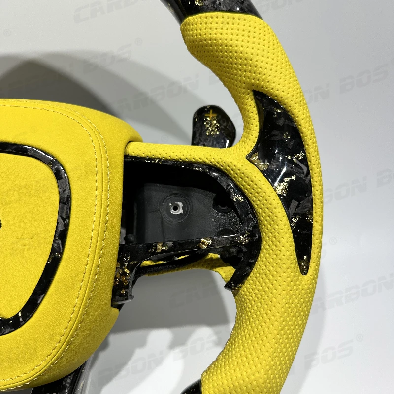 ForLuxury Custom Carbon Steering Wheel for Dodge Challenger Charger RT Jeep Track Hawk Durango SRT Scat Pack 392 Super Bee Hellc