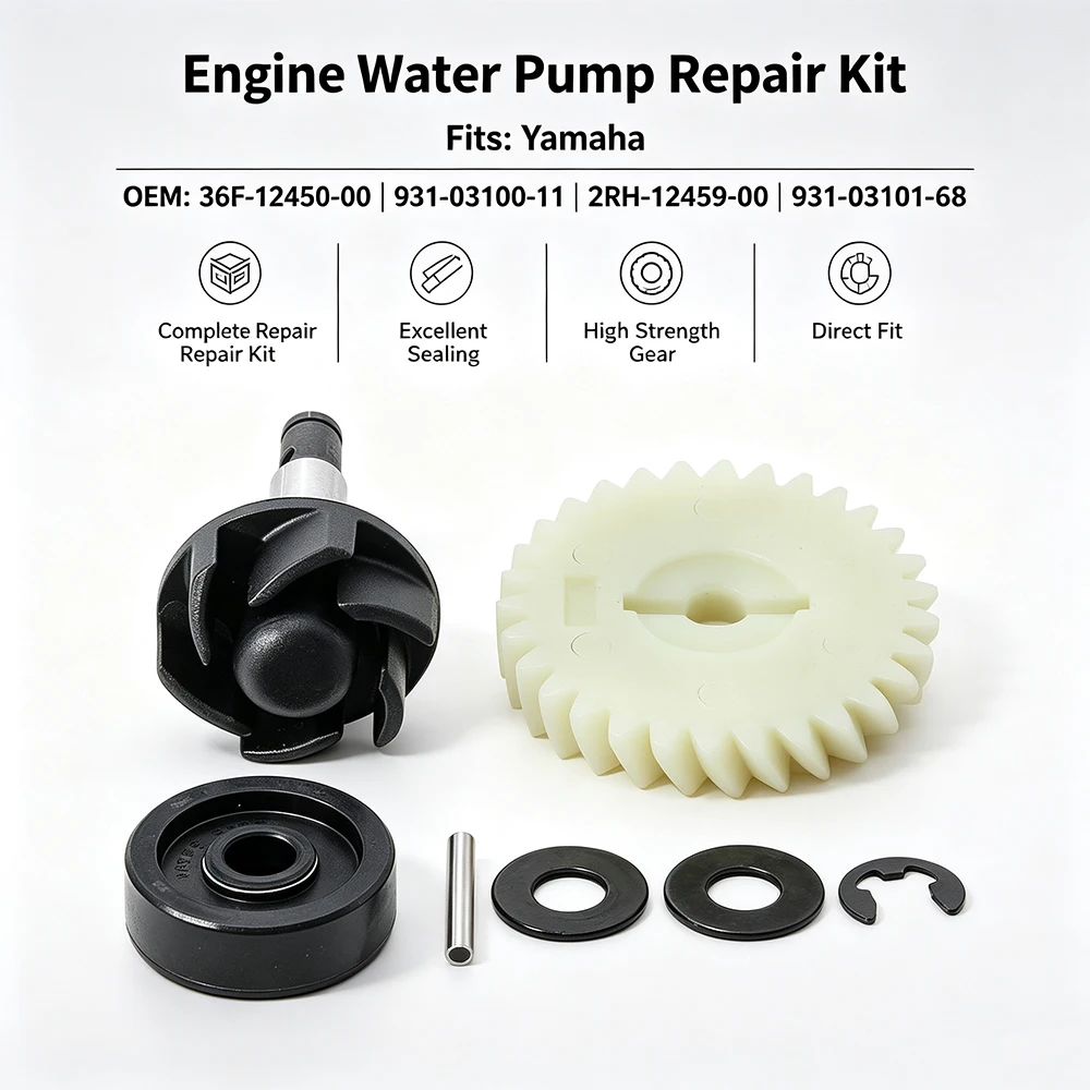 Water Pump Engine Pump Repair Kit for Yamaha TZR125 DT125 DT125E DT125R DT125RE DT125X TDR125 OEM:36F-12450-00 OEM:36F-12450-00