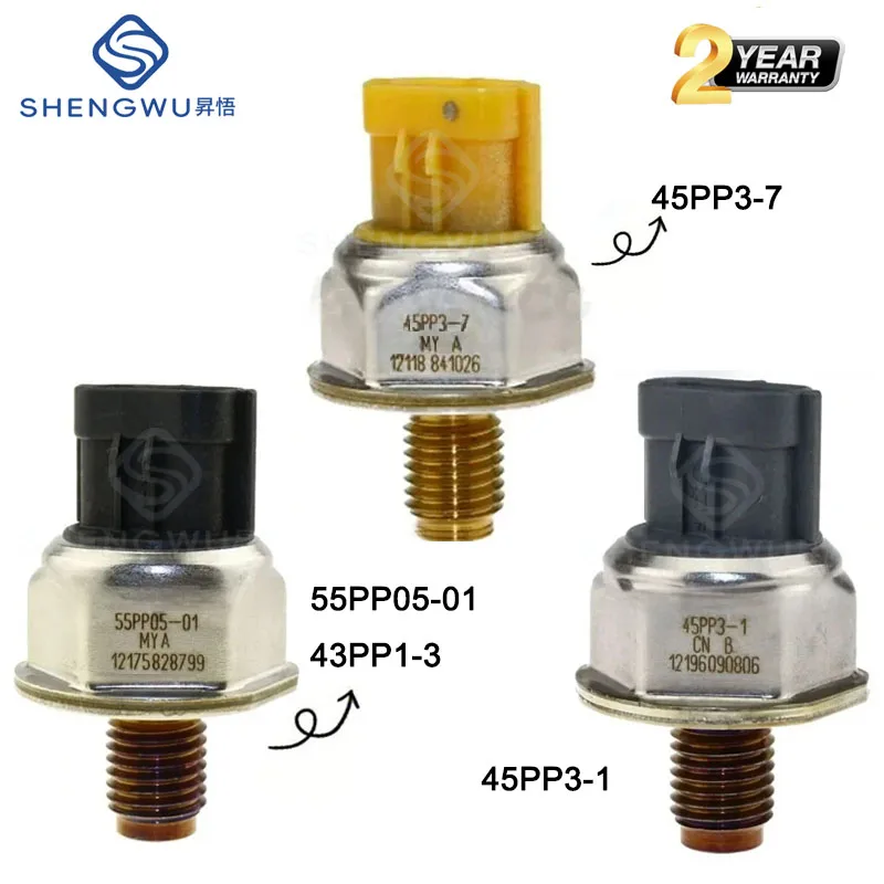 High Pressure Fuel Rail Sensor For SENSATA 2000BAR 45PP3-1 45PP3-4 43PP1-3 2600BAR 45PP3-3 45PP3-6 45PP3-7 CITROEN PEUGEOT FIAT