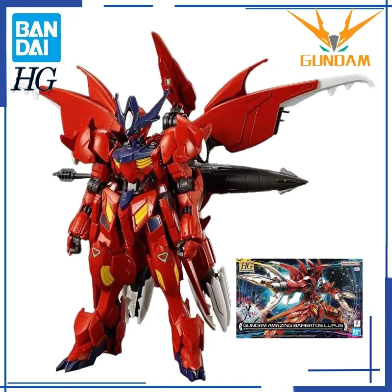 Original Genuine Bandai Anime GUNDAM HG AMAZING Barbatos LUPUS Collectible Ornaments Toys  Action Figures PVC Model Statue Gifts