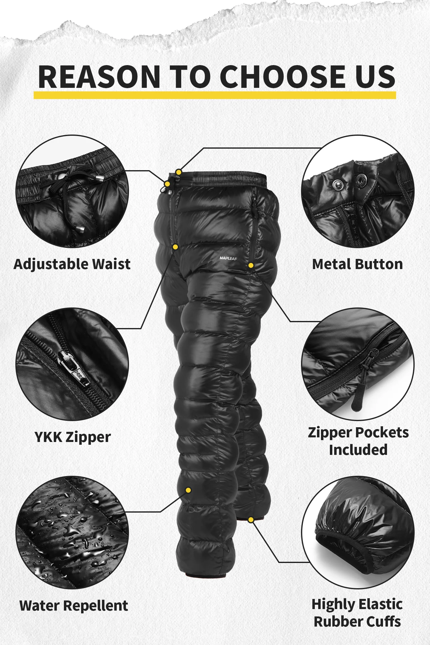 Thumbnail 3 - #1 Best Rated Mens Down Pants to Buy in 2026