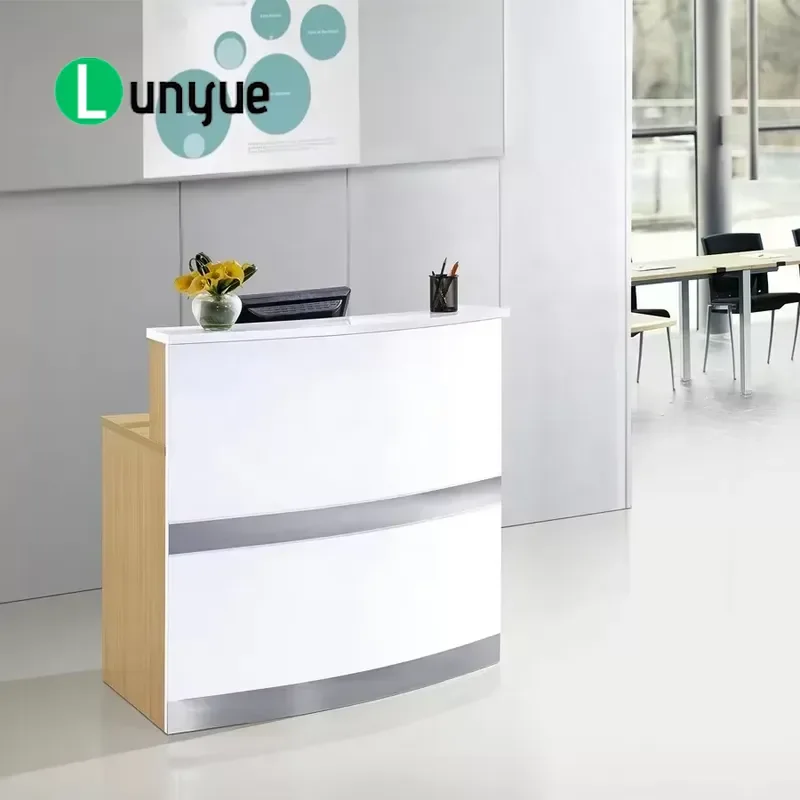 Modern Reception Desk Service Counter Enquiry Table for Office Hotel Lobby Front Desk Furniture Professional Business Design