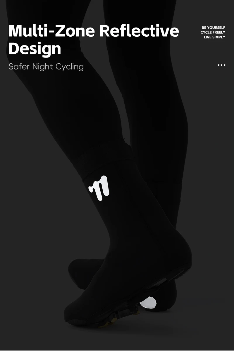 WEST BIKING Winter-Fahrradschuhüberzieher, Thermo-Fleece, winddicht, Neopren-Überschuhe, für kaltes Wetter, Rennrad- und Mountainbike-Ausrüstung – Detail 11