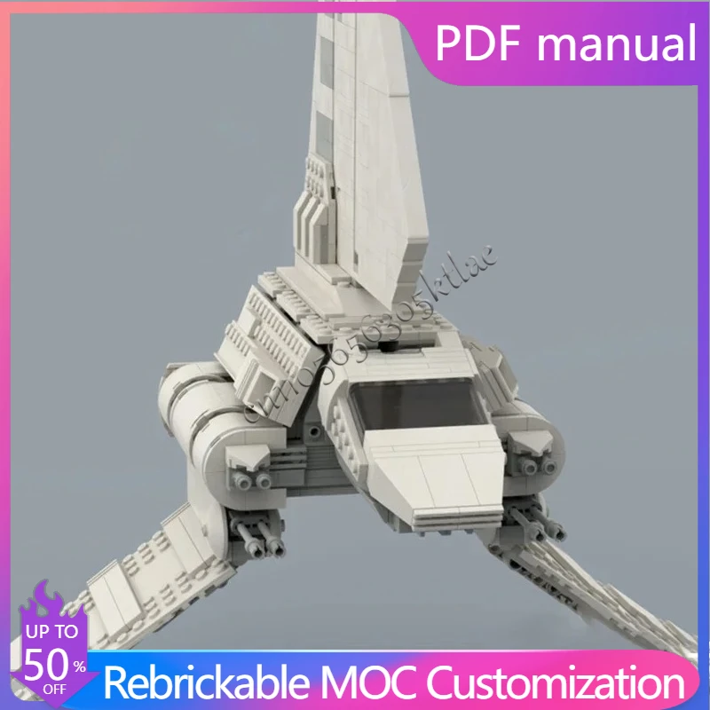 970 pcs Moc Space War Imperial Lambda-class Shuttle 75094 Modification Building Block Creative DIY Assemble  Children presents