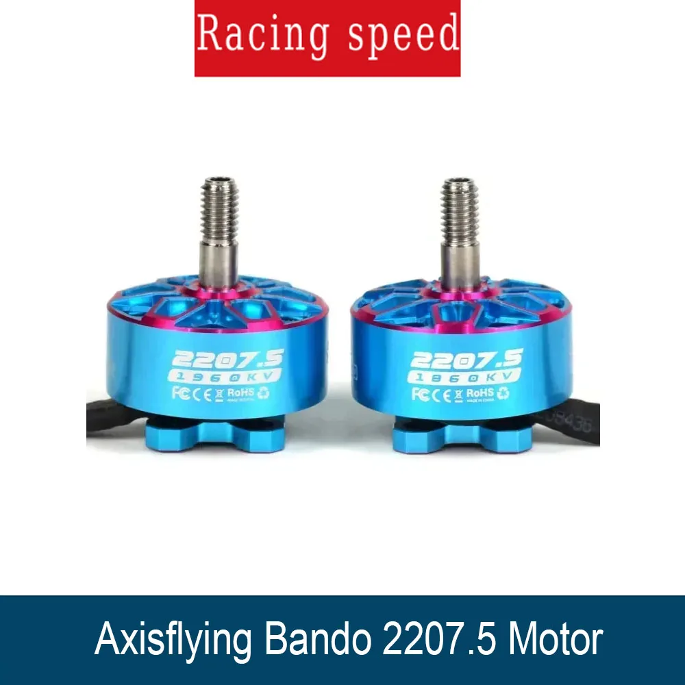 

Axisflying Bando 2207.5 6S Brushless Motor - 1860KV/1960KV for 5" FPV Freestyle, Cinewhoop & Cinematic Drones