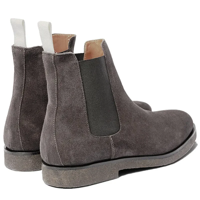 Yomior Brand Pointed Toe Men Shoes Vintage Spring Ankle Boots Genuine Leather Dress Wedding Chelsea Boots Zapatos De Hombre