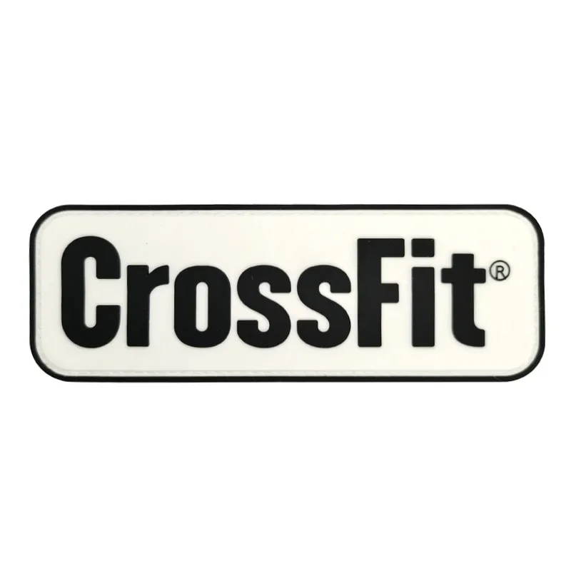 CrossFit Name Tags PVC Patch Embroidered Applique Sewing Label Punk Biker Clothes Stickers Apparel Accessories Badge