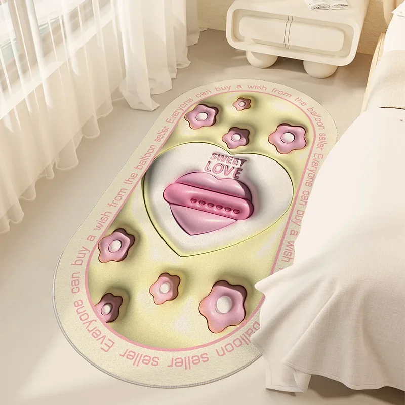 Cartoon 3D Rabbit Carpet Baby Play Game Floor Mat For Children Soft Fluffy Carpets For Living Room Bedroom Bedside Sofa Area Rug