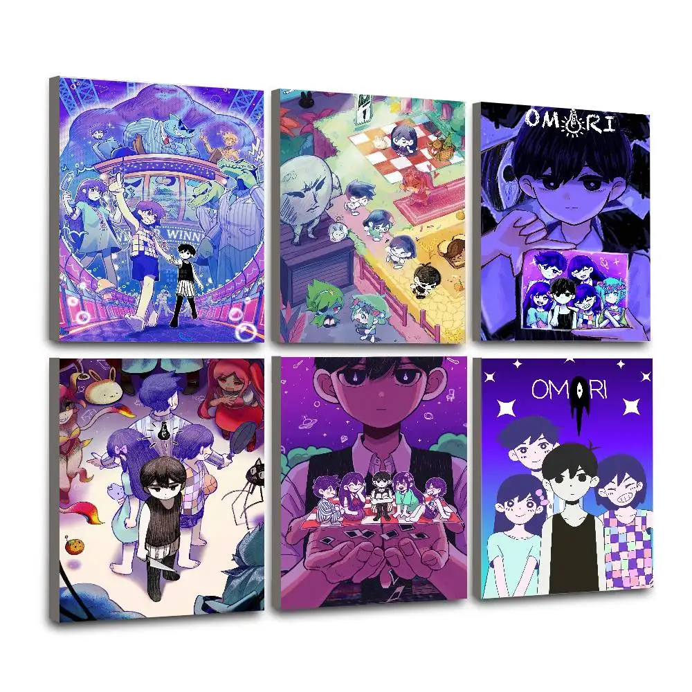 Game O-Omori Poster Wall Art for Study Living Room Decor Unique Home Decoration Pictur Gift