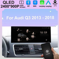 Wireless CarPlay Android 14 For Audi Q3 2013 - 2018 Car Multimedia Radio GPS Navigation 4G+WIFI Wired Auto DSP QLED Screen SWC